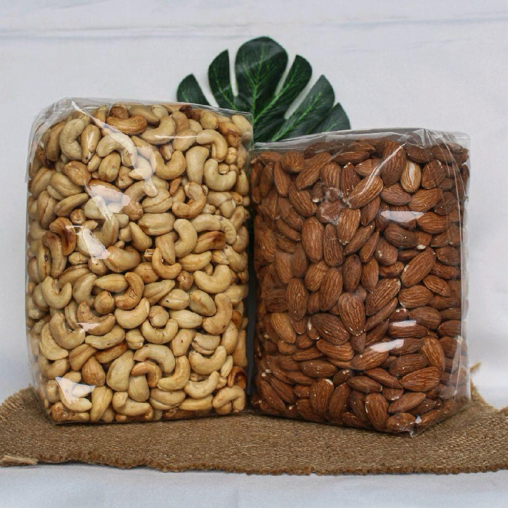 

PAKET BUNDLING 500 GR ALMOND PANGGANG DAN 500 GR METE PANGGANG