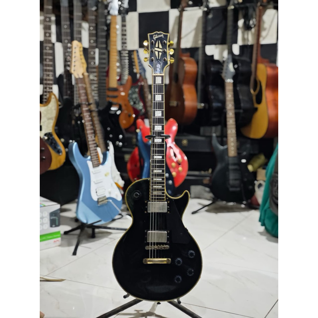 gitar elktril les paul black beauty replika aktiv pickupe