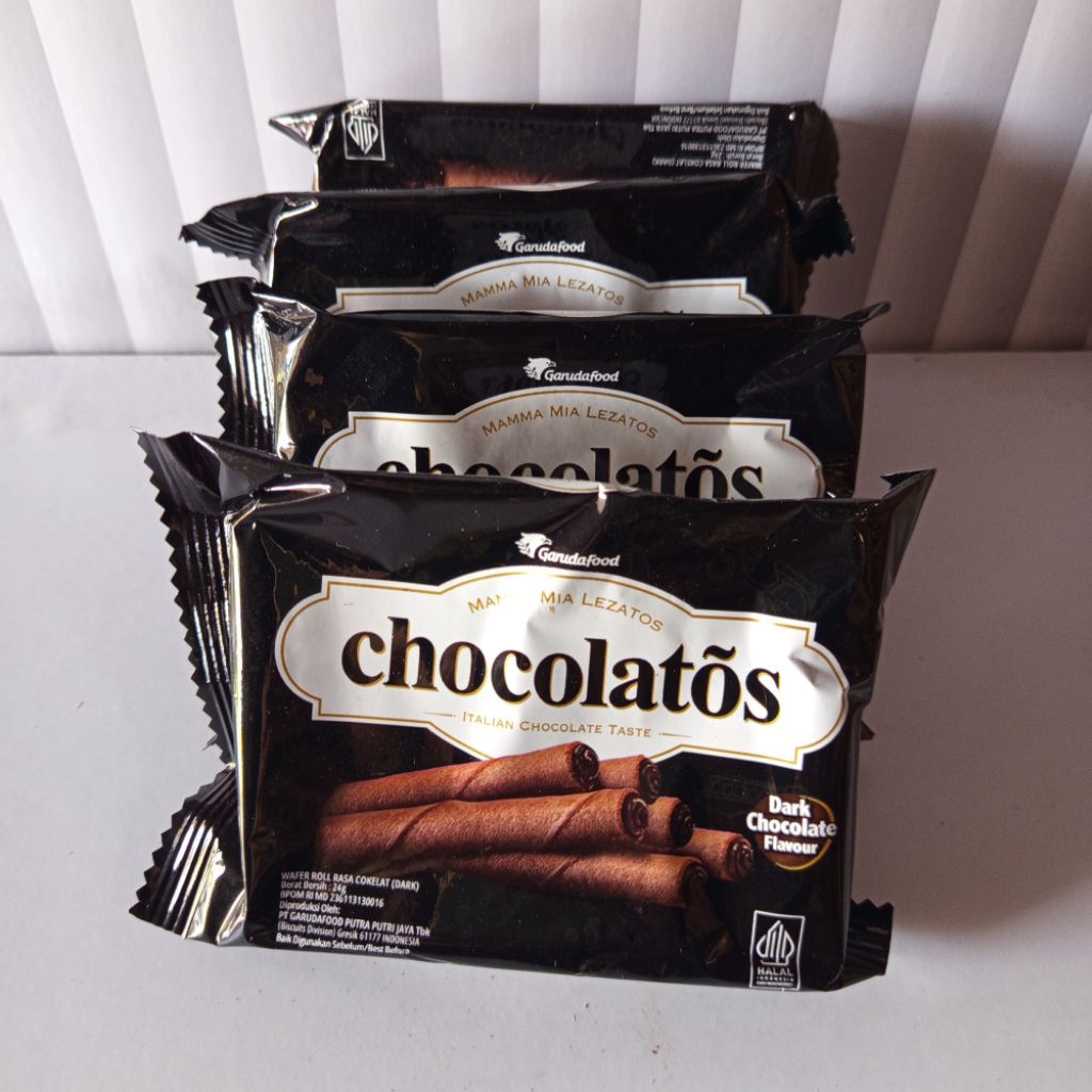 

(Paket 10 pcs) Chocolatos Dark Coklat 2000an