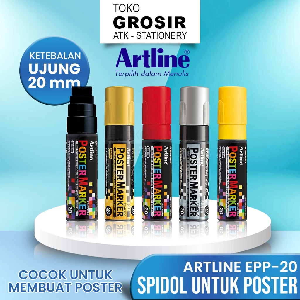 

Artline Spidol Artline Poster Marker Jumbo EPP-20 20 mm Gouache 2