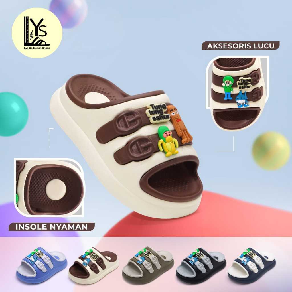 SANDAL ANAK LAKI-LAKI BAHAN KARET - RINGAN DAN NYAMAN