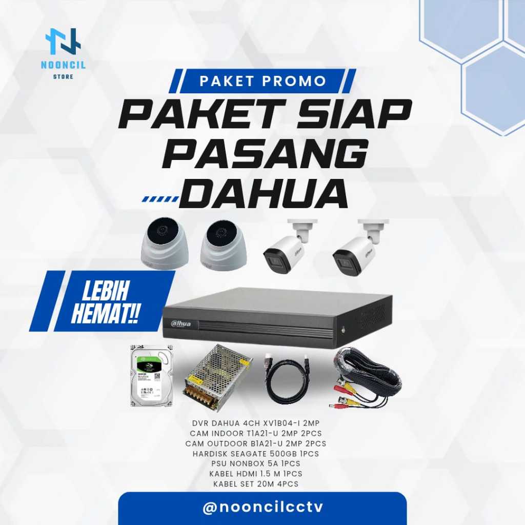 PAKET CCTV SIAP PASANG DAHUA