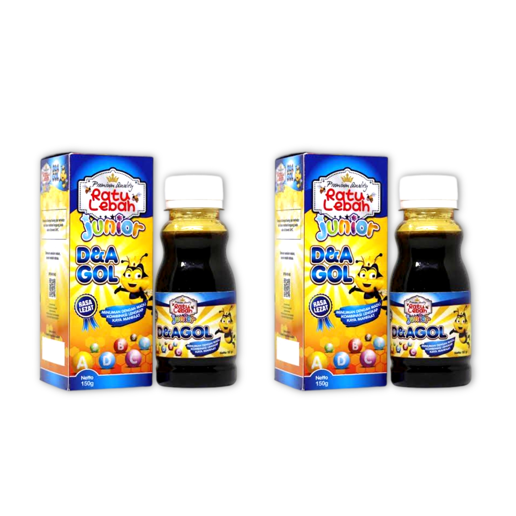 

2 PCS Ratu Lebah Junior D&A Gol 150 g – Madu Anak DHA & Omega-3