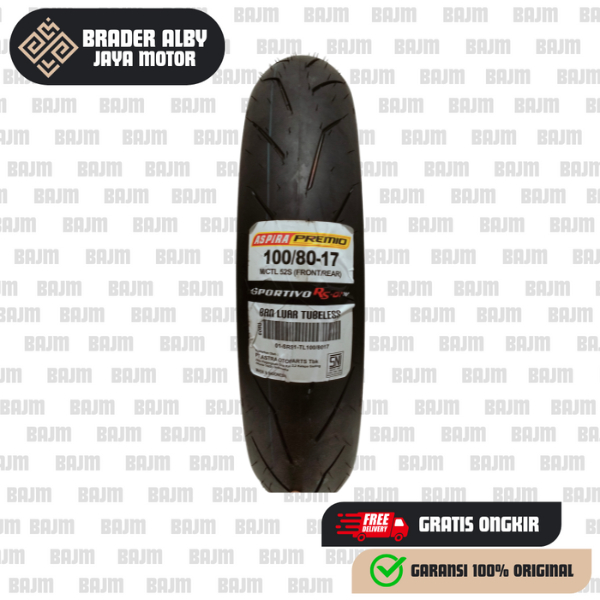 Ban Luar Aspira Premio 100/80-17 SPORTIVO