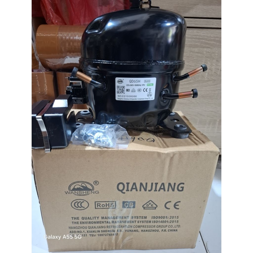 kompresor kulkas 2pintu jumbo 1/5pk origina Aqua QD65H