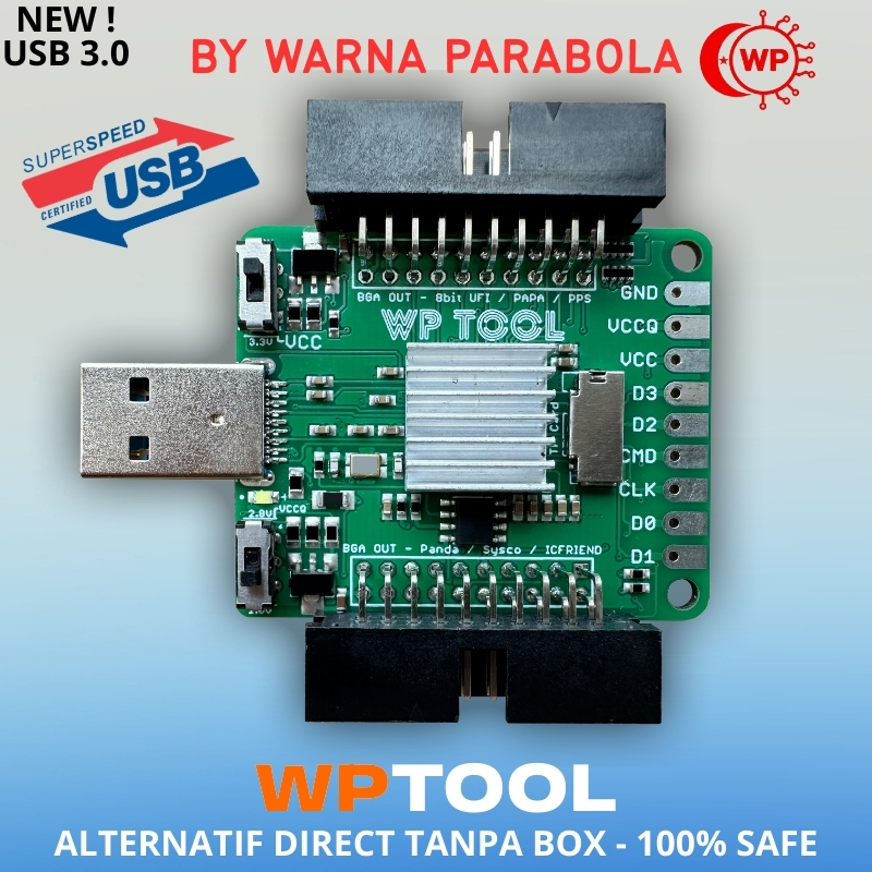 WPTOOL PENGGANTI eTHR / ETHR ISP UNIVERSAL / EMMC DIRECT ISP ( BONUS SOFTWARE TOOL NYA ) / ALTERNATI