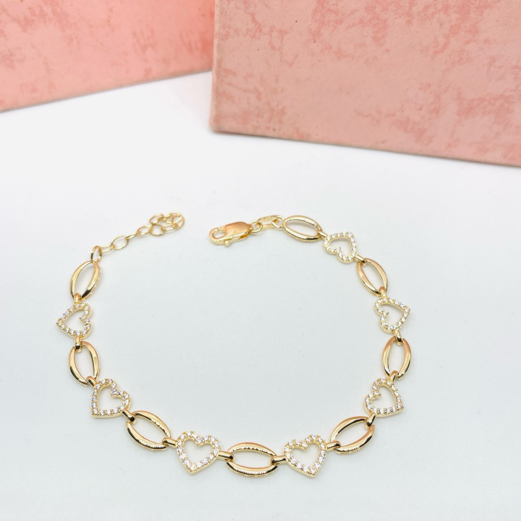 Gelang Love Emas Asli kadar 300/6k