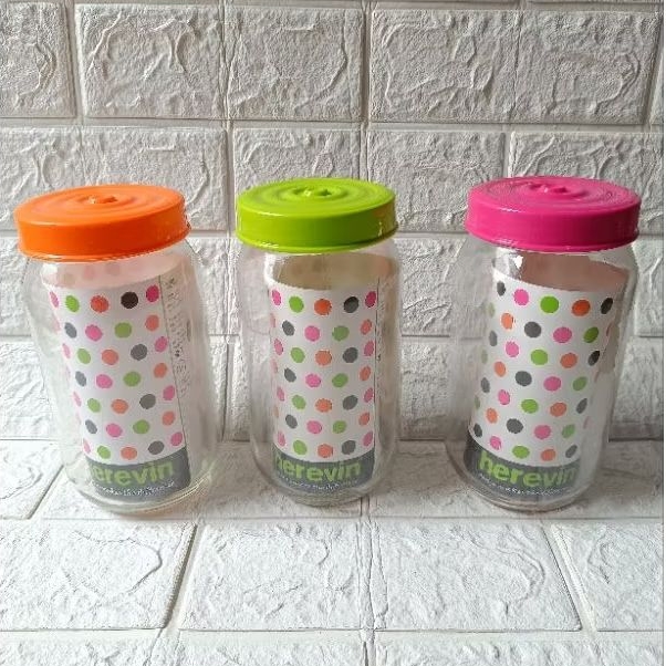 TOPLES KACA BULAT POLOS HEREVIN