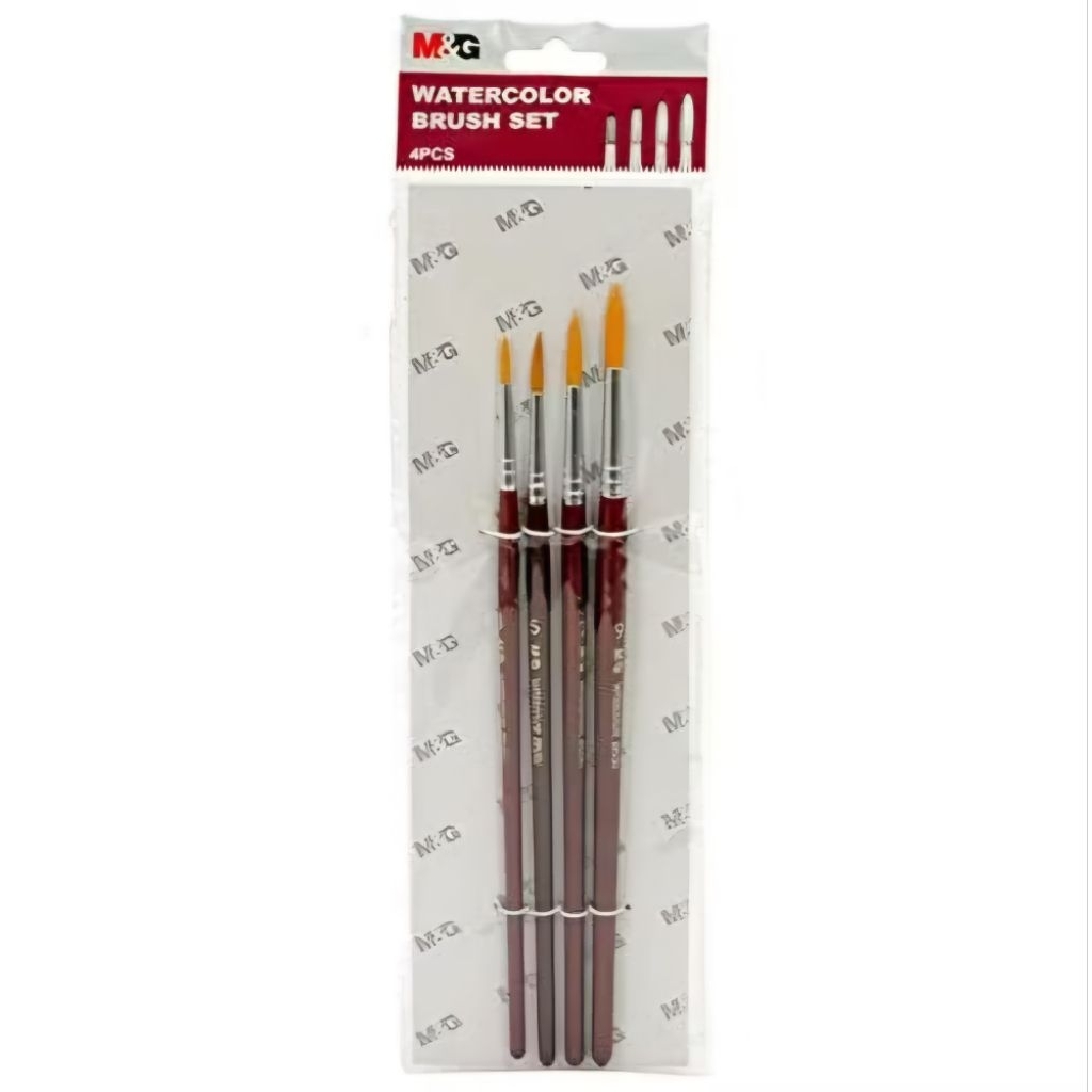 

Watercolor Brush Set 4 Pcs – Kuas Cat Air