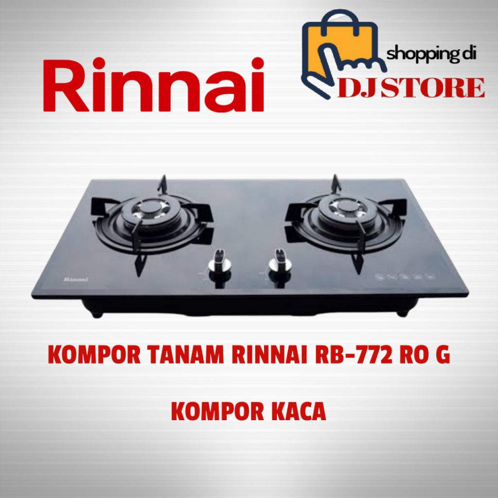 RINNAI kompor tanam 2 tungku RB 772 RO G, kompor tanam rinai RB772ROG