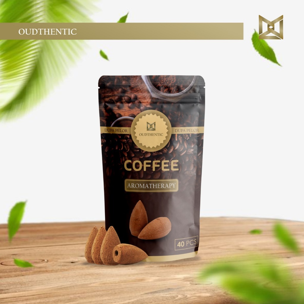Dupa Pelor Oudthentic COFFEE KOPI Bukhur Aromaterapi Asap Bawah Isi 40 Pcs