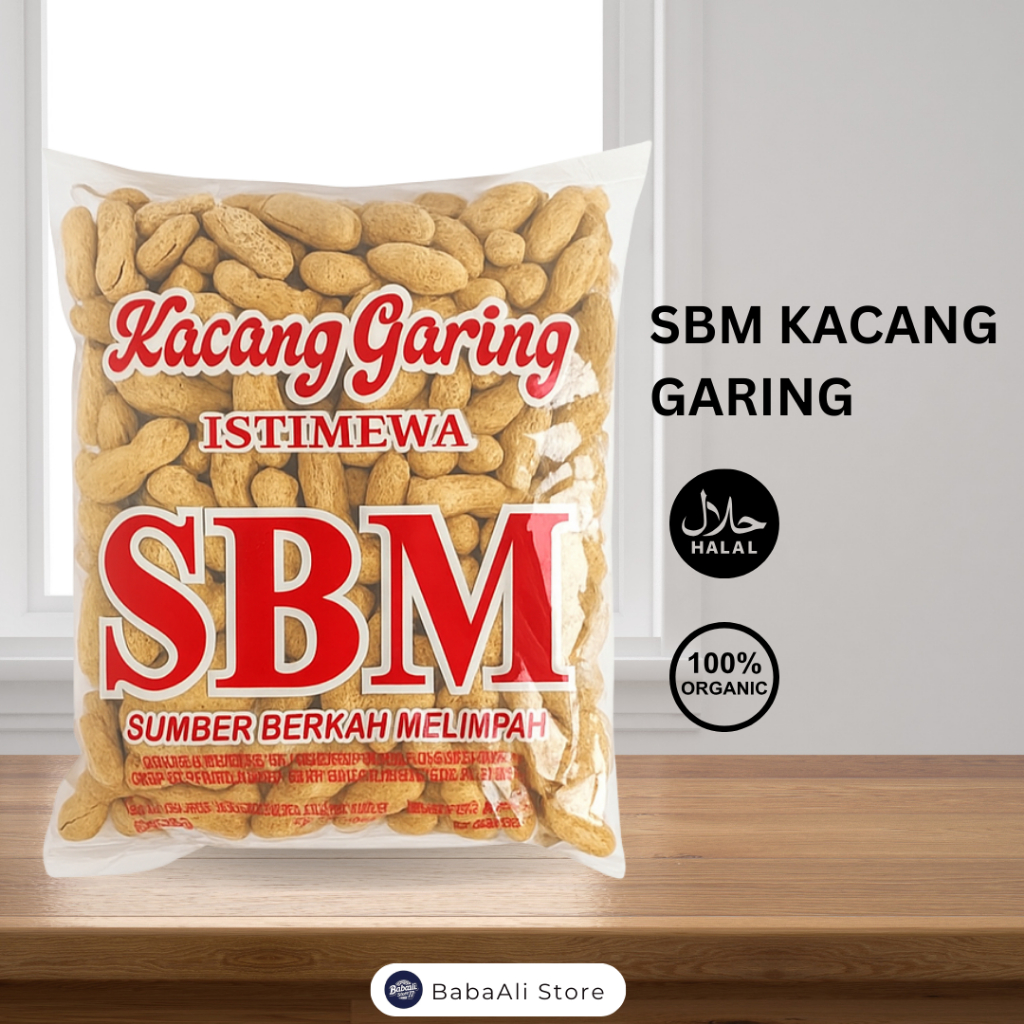 

BabaAli - SBM Kacang Kulit Renyah Asli 250GR, Camilan Tradisional Nikmat