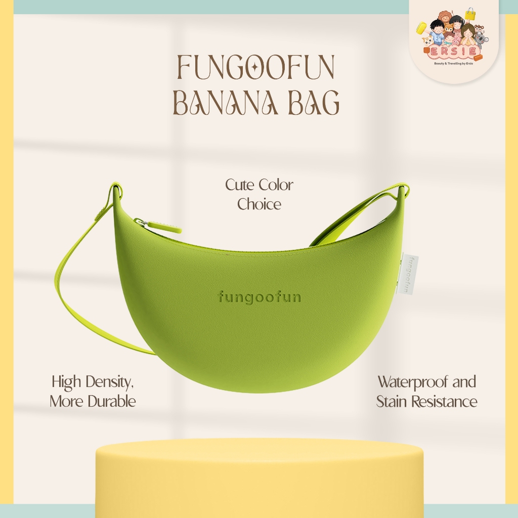 Fungoofun Banana Bag | Tas Selempang Bahan Silikon Anti Air