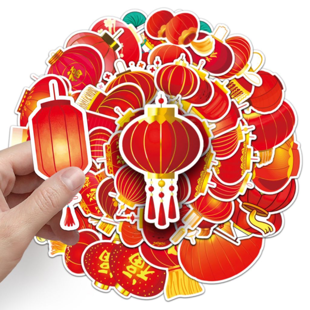 

[50 Pcs] DECO STICKER | STICKER DIY | JURNAL AESTHETIC [DS-247] LAMPION Chinese Animasi Karakter Cartoon Sticker Koper, HP Laptop Tumbler Komputer