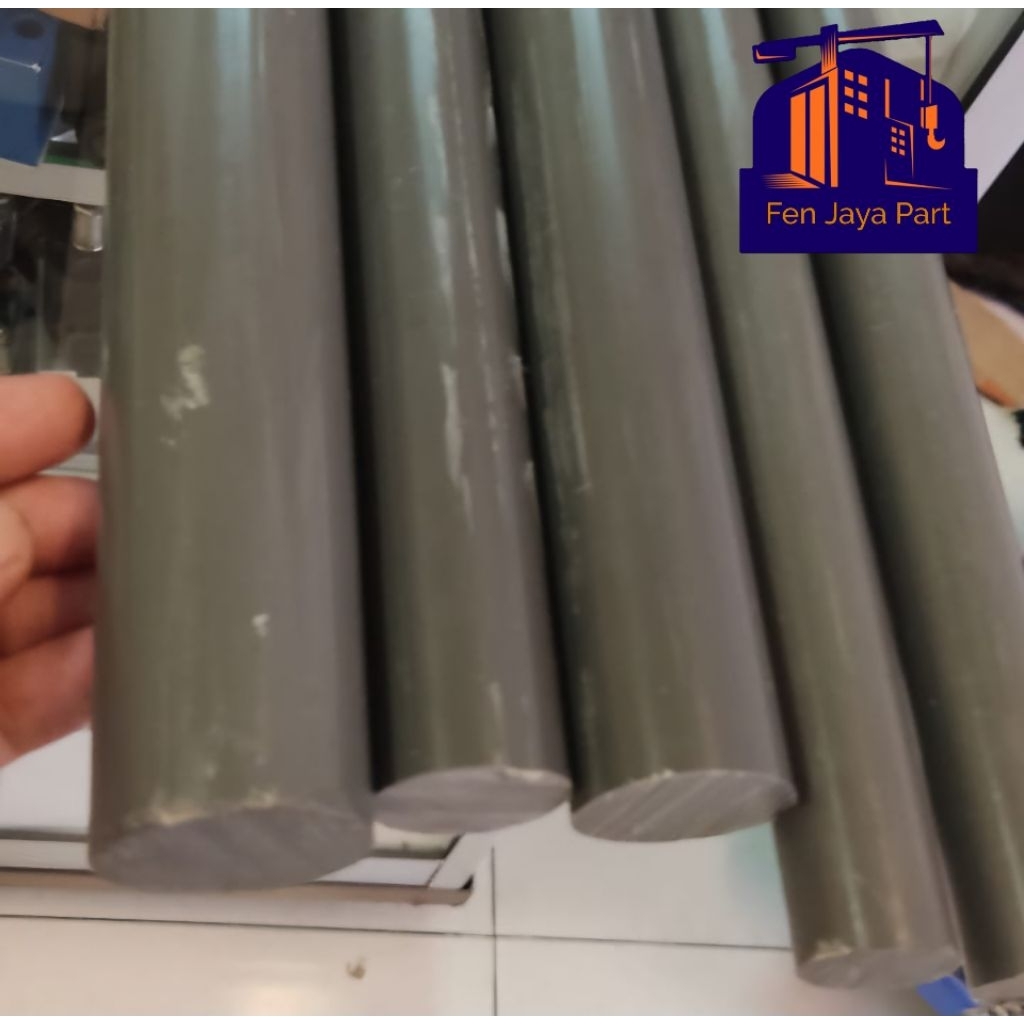 PVC Grey Rod 65mm x 100cmPolyvinyl Chloride / PVC Batangan