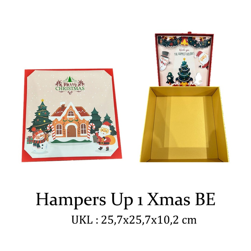 

Box Hampers Up 1 Xmas BE sz 25.7 x 25.7 x 10.2 cm