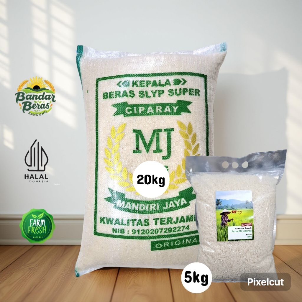 

Beras Slyp Super MJ Ciparay 5kg dan 20kg