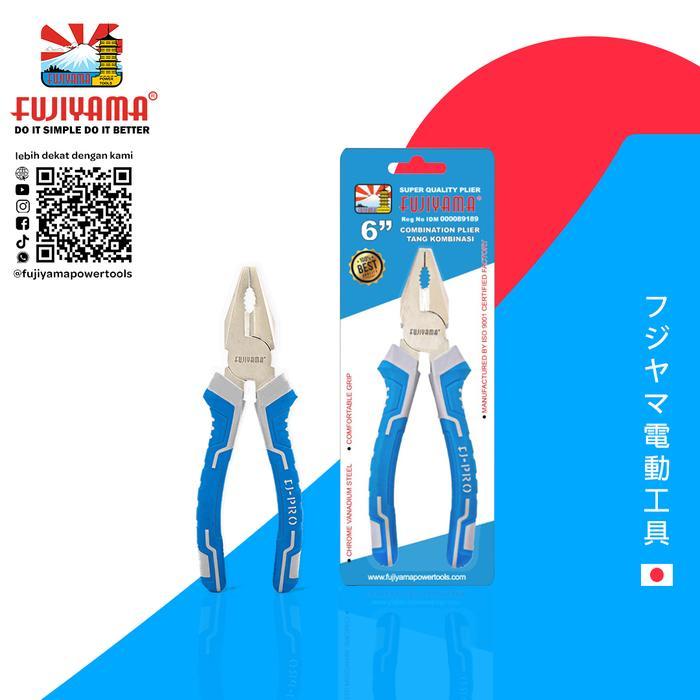 Fujiyama Plier 6 Inch Combination - Tang Kombinasi