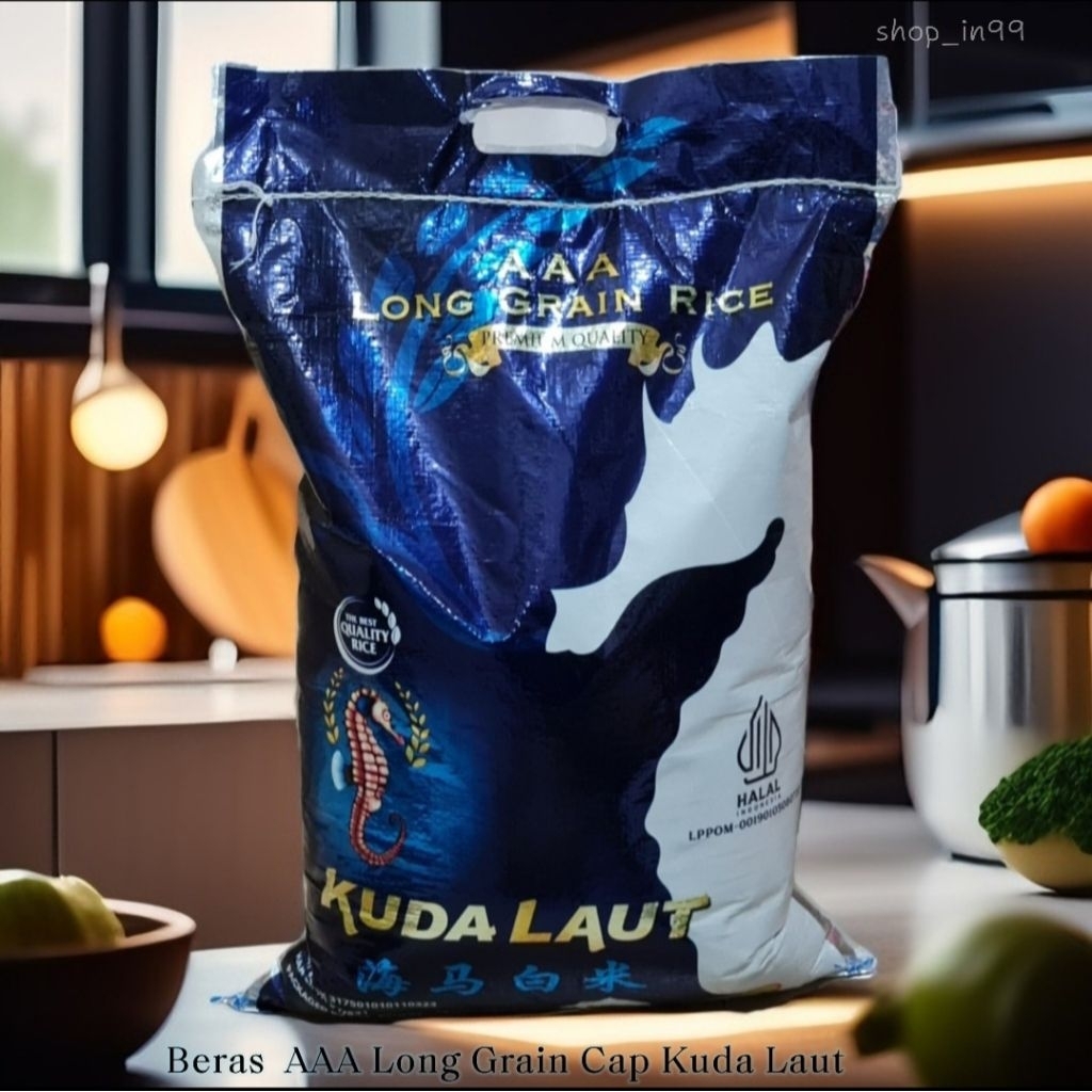 

Beras AAA Long Grain Cap Kuda Laut 10kg