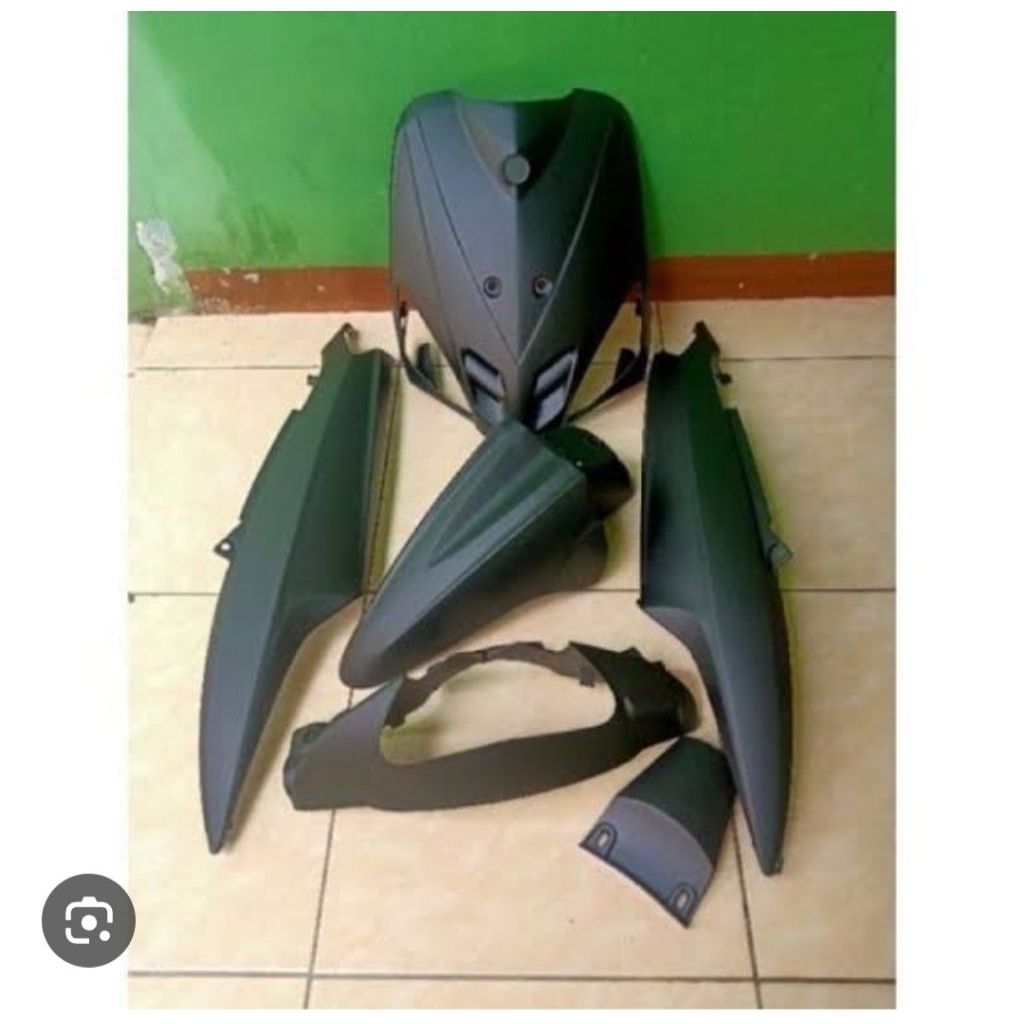 Cover body full set mio lama sporty hitam doff