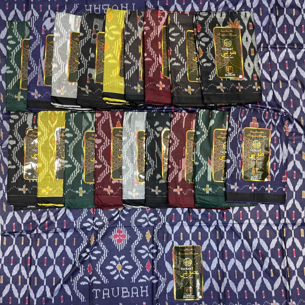 sarung goyor Taubah tenun tangan jahit tengah premium