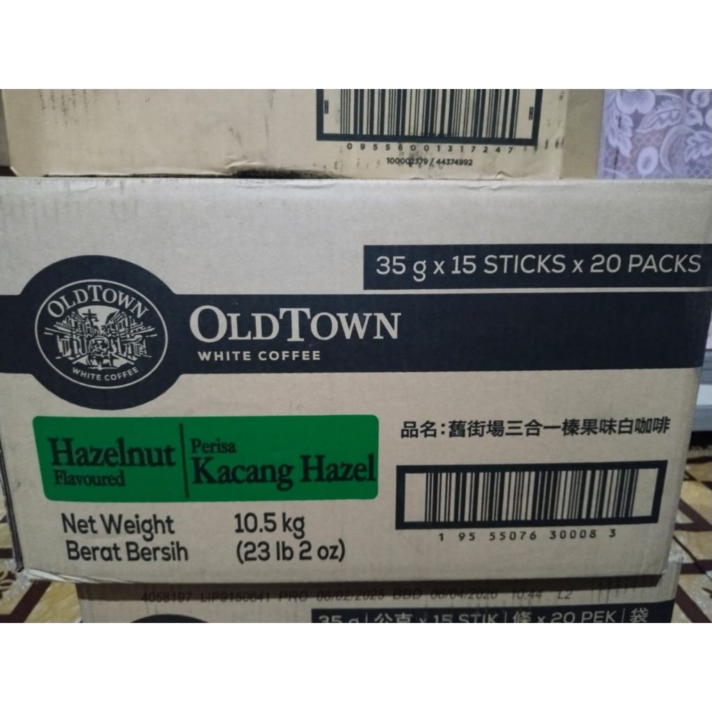 

Oldtown white coffe hazelnut per dus