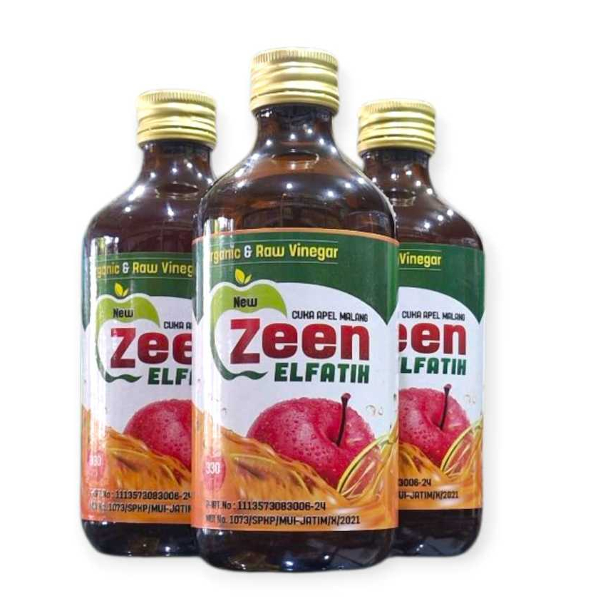 

CUKA APEL ZEEN ELFATIH 330 CIDER VENEGAR BOTOL KACA ORIGINAL