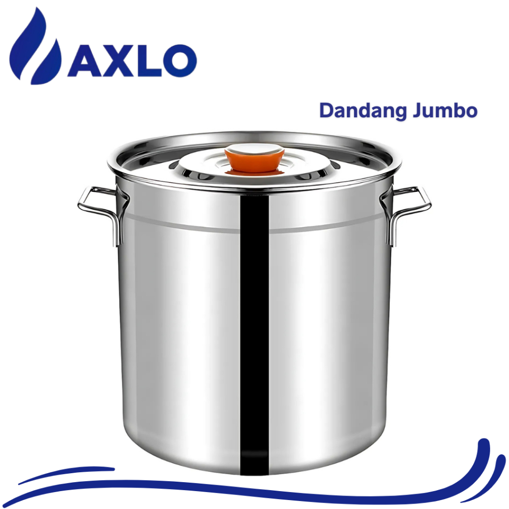 Panci Dandang Stainless Steel Tebal Panci Bakso Panci Jumbo Panci Dandang Stainless Steel 25 30 35CM