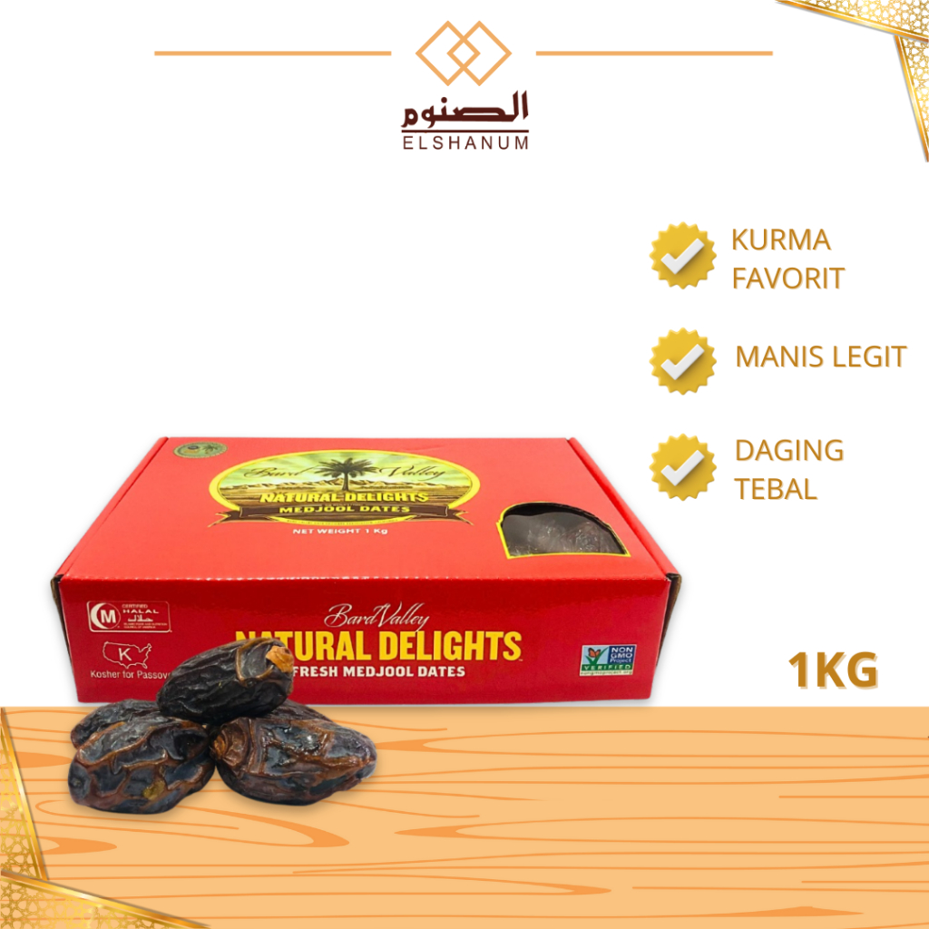 

Kurma Medjool Premium 1kg / Kurma Medjool Premium Jumbo / Medjool Natural Delight / ELSHANUM GRUP