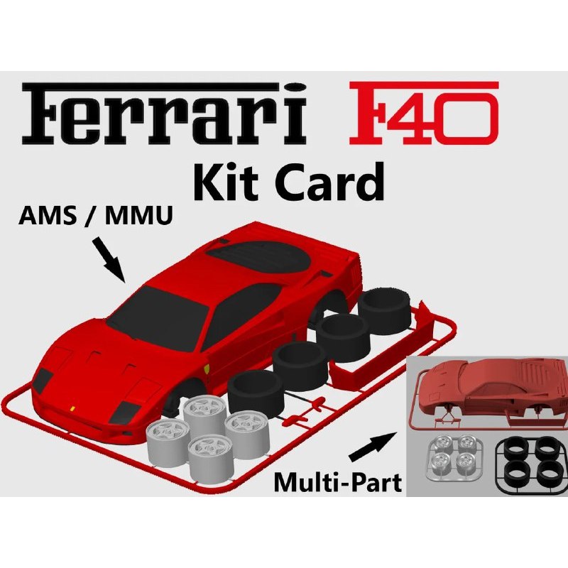 3d printer files model ferrari-f40-kit-card-model_files