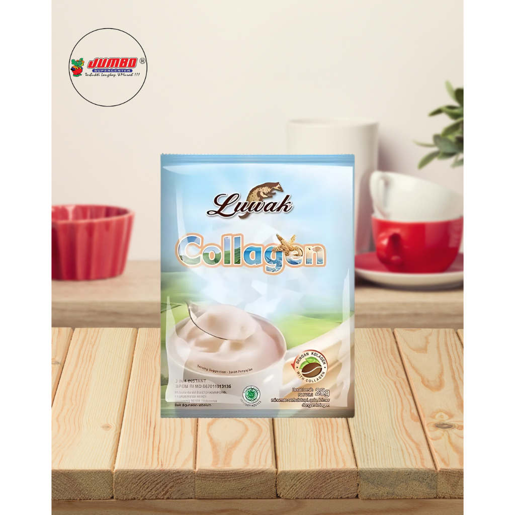 

Luwak White Kofie Colagen 1 Renteng 10 Pcs 25gr/Kopi Bubuk/Coffee