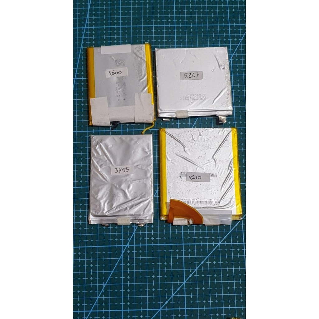 battery lithium polymer 3,7volt batrai bekas laptop bahan rakit powerbank dan senter