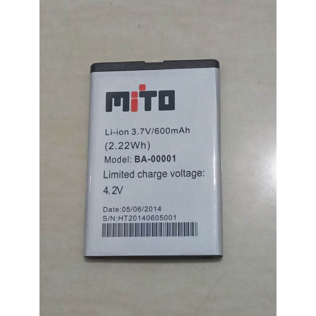 Baterai mito BA-00001 ORIGINAL(mito a67 ,mito 220.770)