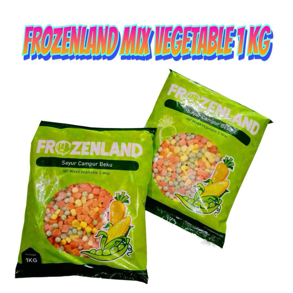 

Frozenland mix vegetable / sayur campur beku 1kg