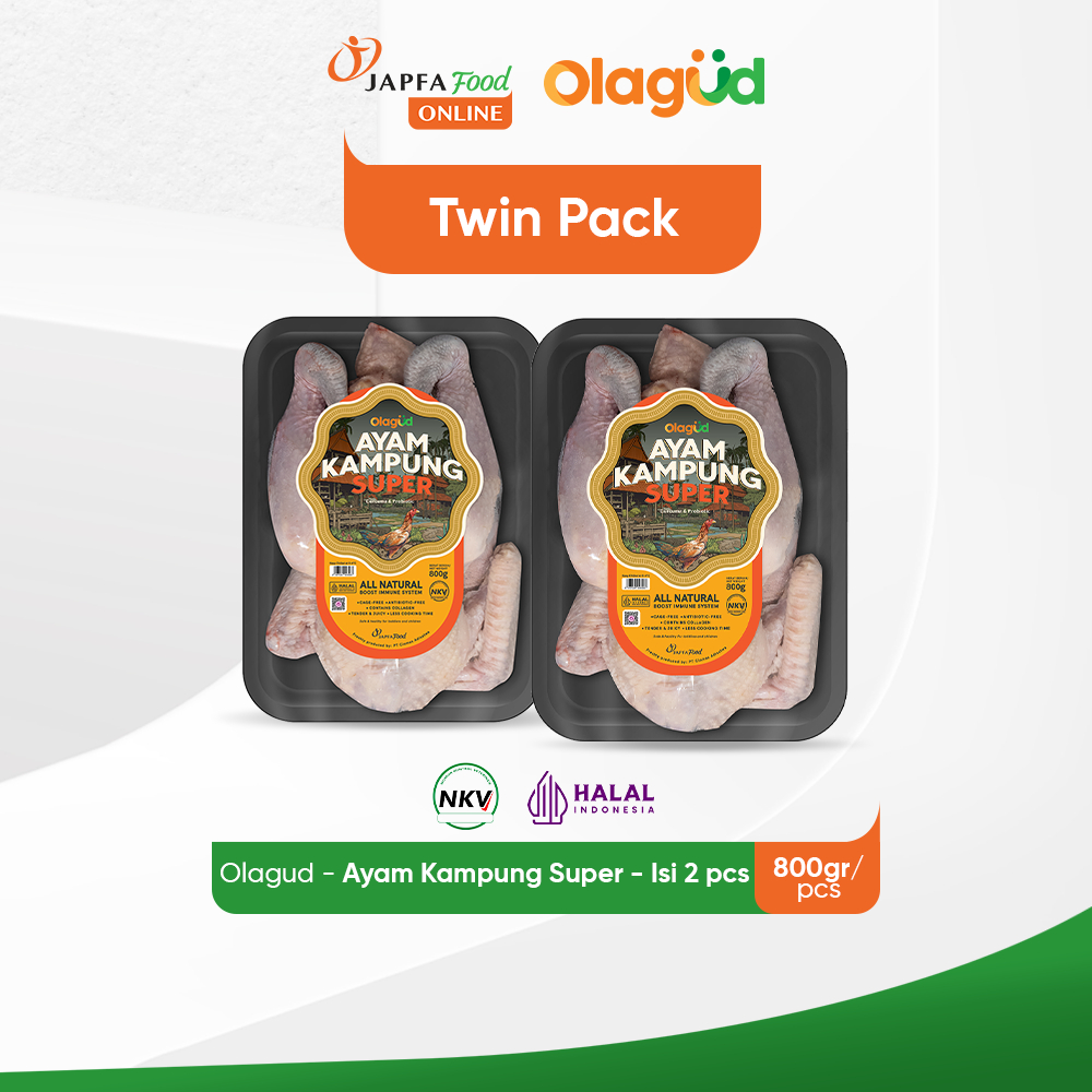 

[Ready Stock] Olagud Ayam Kampung Super Fresh Probiotik 800gr - isi 2 pack