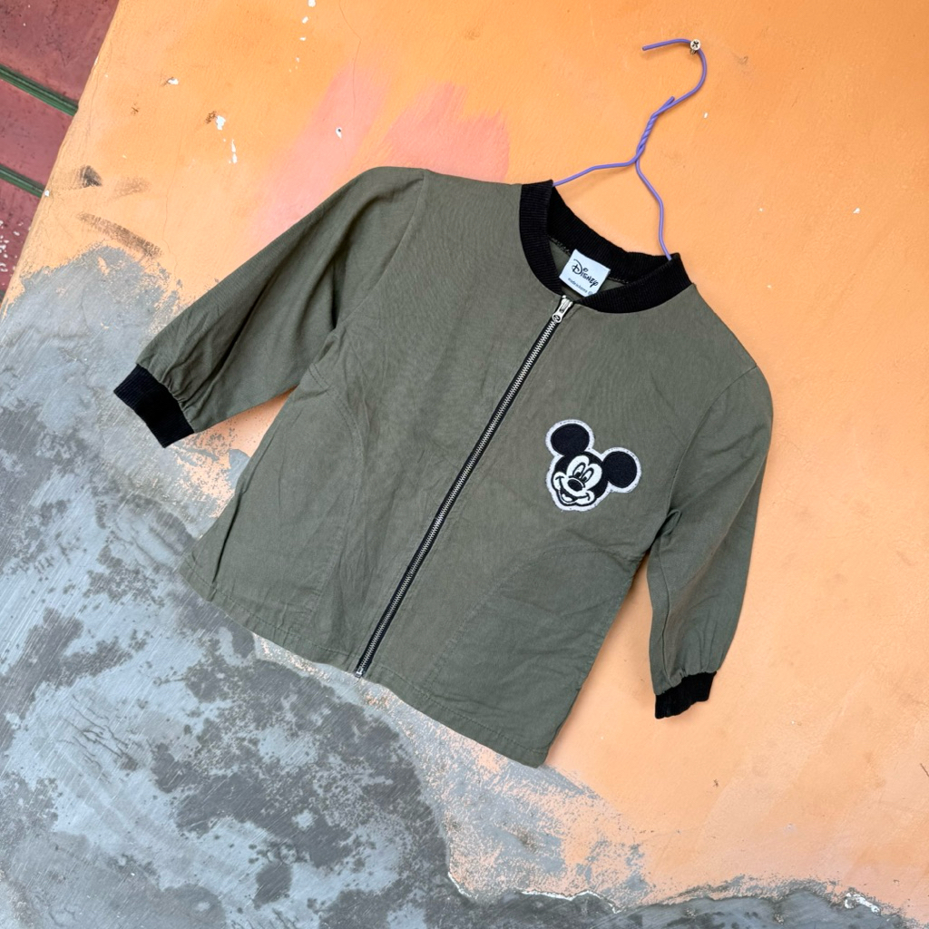 preloved jaket bomber anak Disney 3-4 tahun