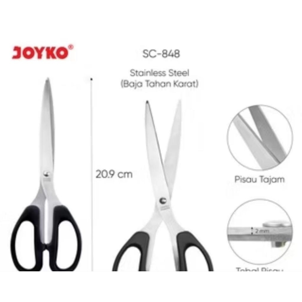

JOYKO Gunting Scissors Stainless steel SC-848