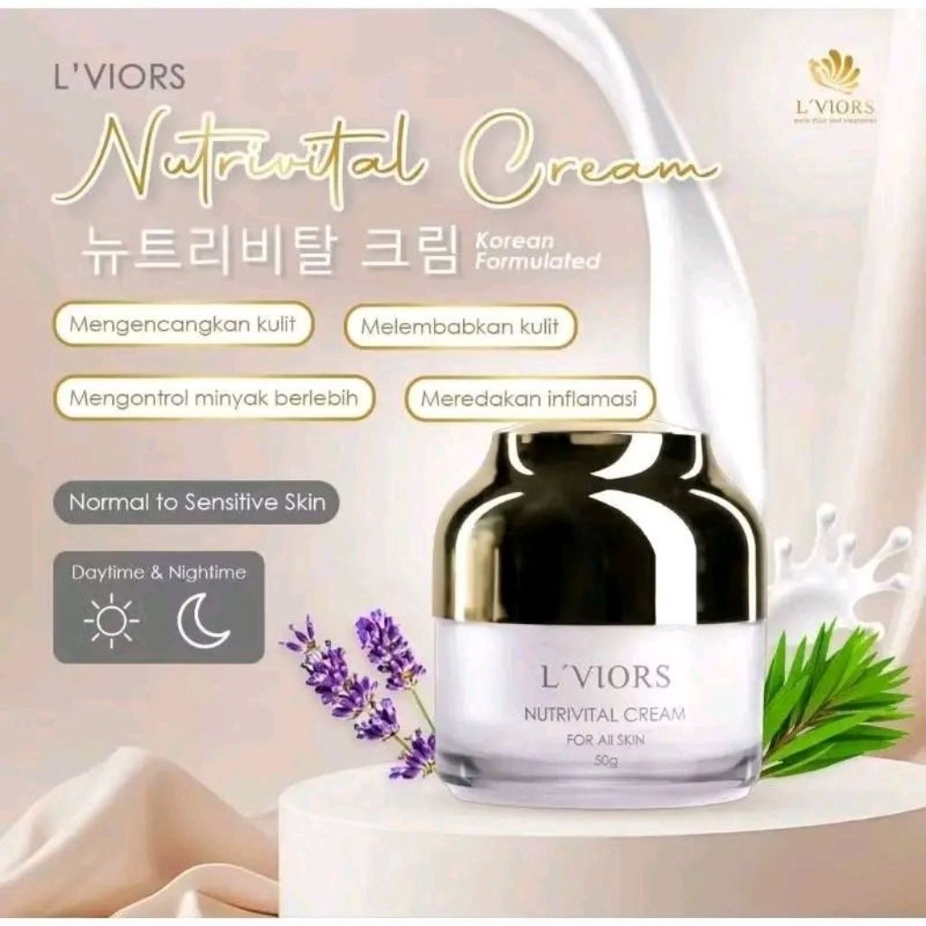 Lviors Nutrivital Cream/Cream Collagen/Pelembap Collagen