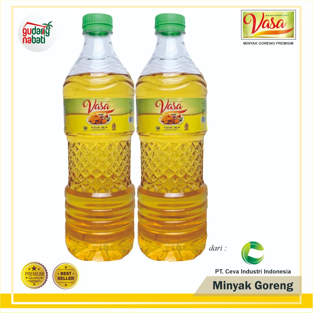 

Minyak Goreng Vasa 800 ml Liter Murah Kemasan Botol / Refill / Dus Promo Gurih Halal Sehat