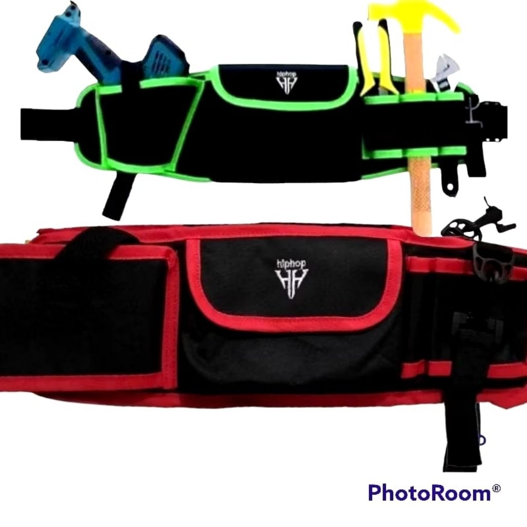 Tas pinggang perkakas tas mesin bangunan tas alar alat pertukangan Bor dan tanpa Bor