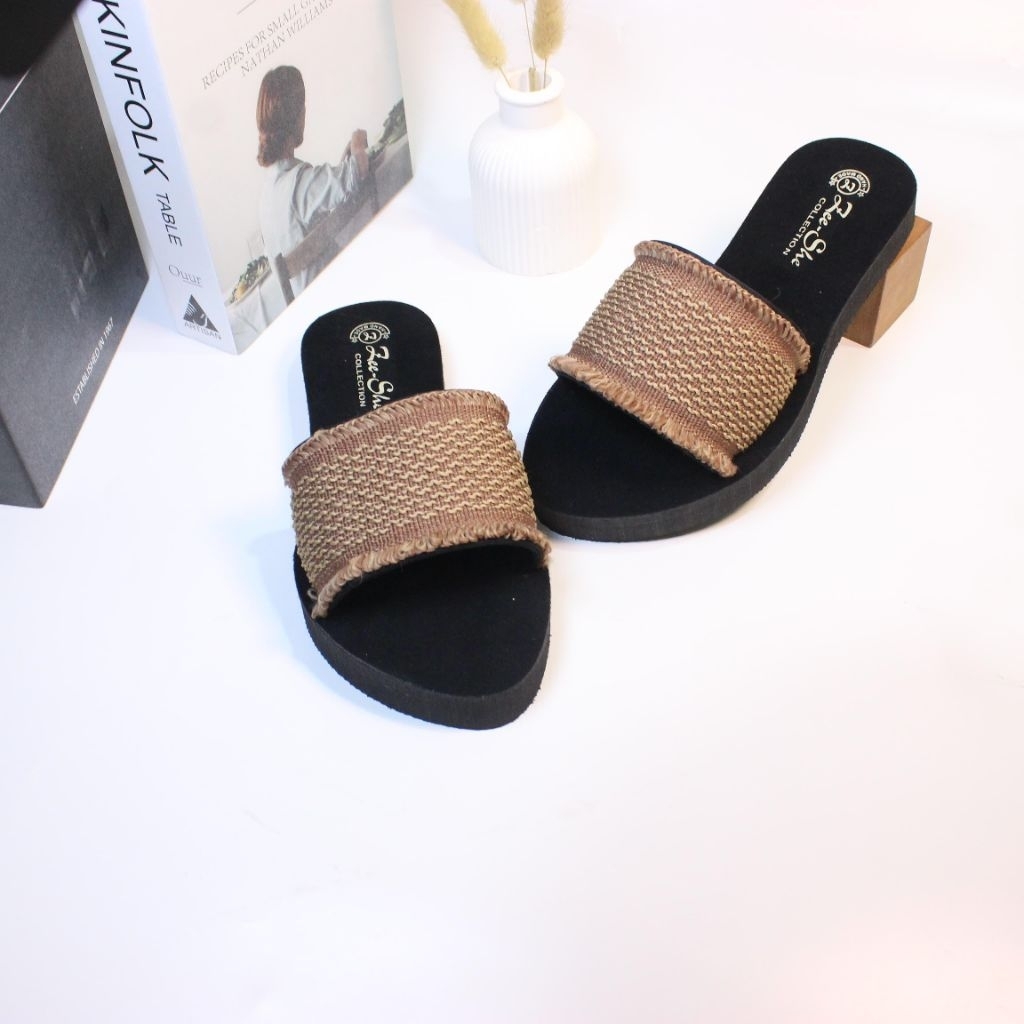 syabirshop.sandal slop RAJUT IMPORT slop sandal slop sandal wanita sandal cewek terbaru dan terlaris