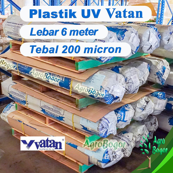 Plastik UV Vatan Lebar 6 meter, Plastik UV Vatan eceran