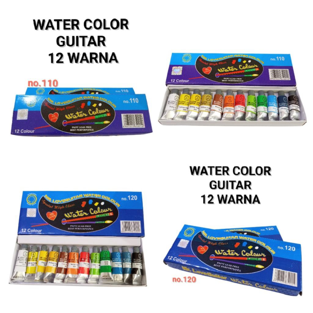 

( 1 SET ) Cat Air 12 Warna GUITAR 110 / 120