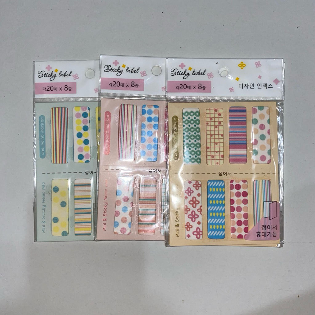 

Post it sticky notes label karakter Motif (SEALED)