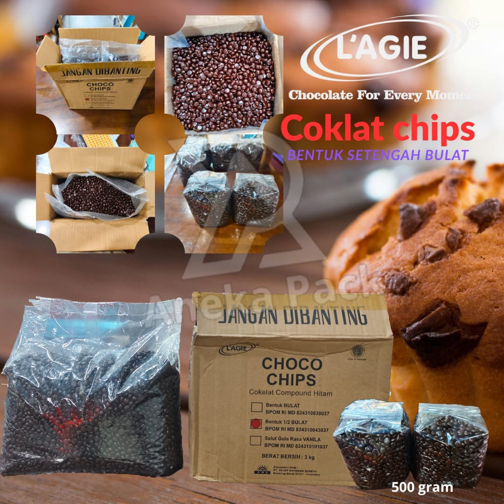

chocochip lagie setengah bulat/choco chip 1/2 bulat