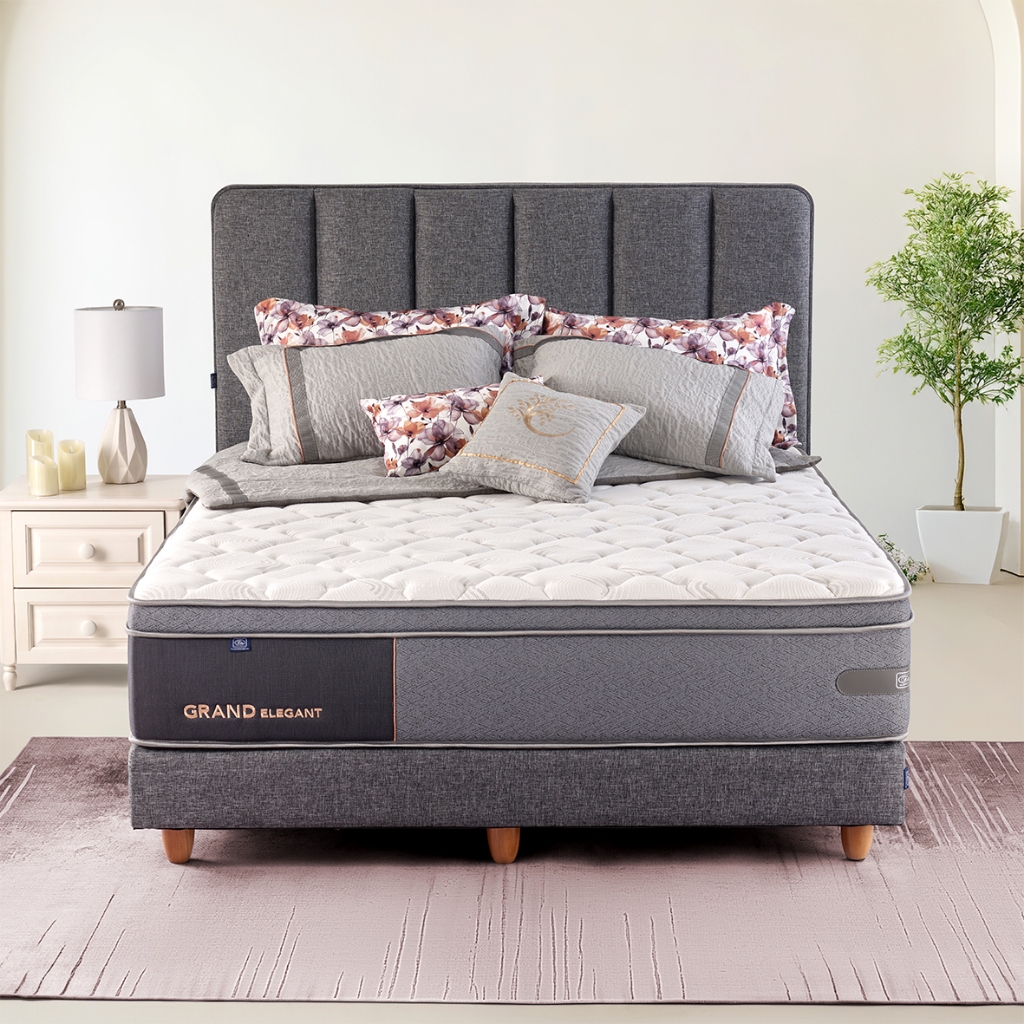 Elite Springbed Grand Elegant |Spring Bed Elite Grand Elegant Pocket Plushtop Encasement Foam /Kasur