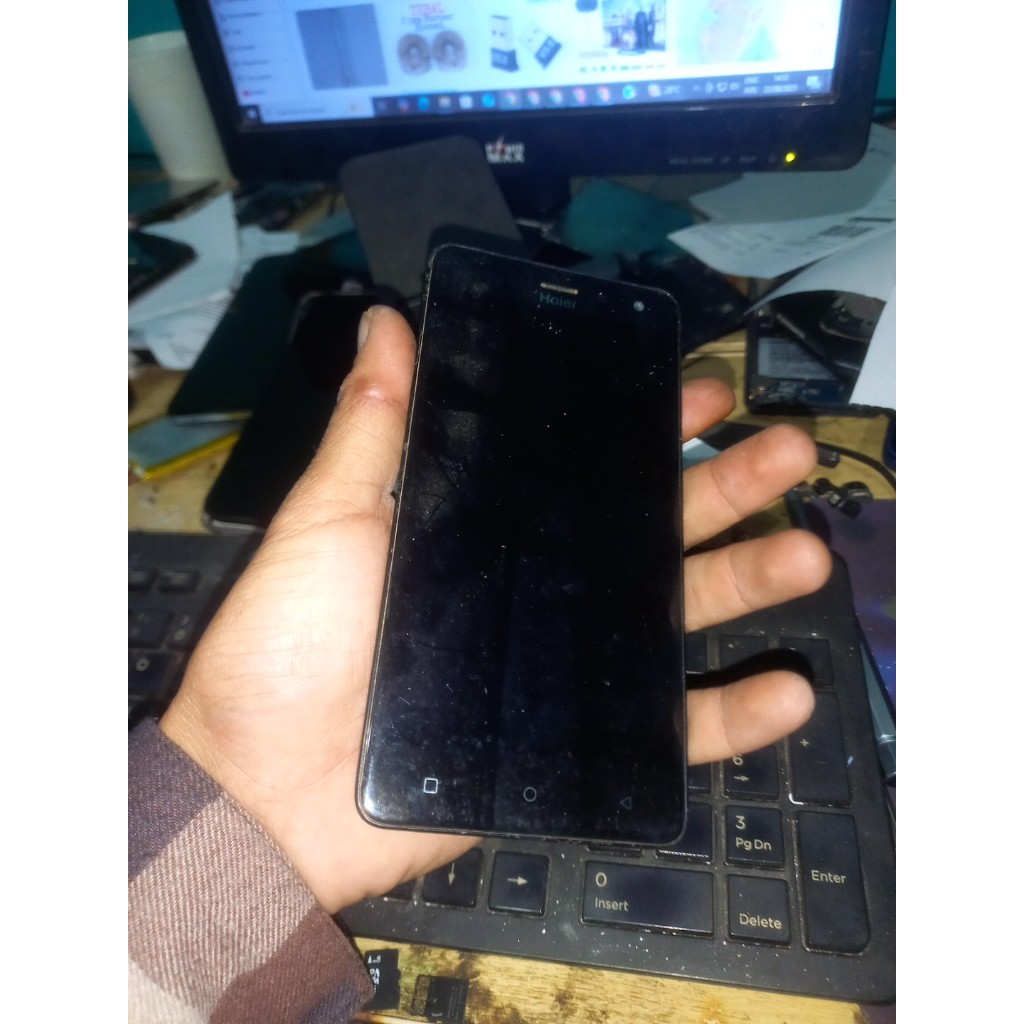 lcd tc 1set haier g7 ori cabutan normal