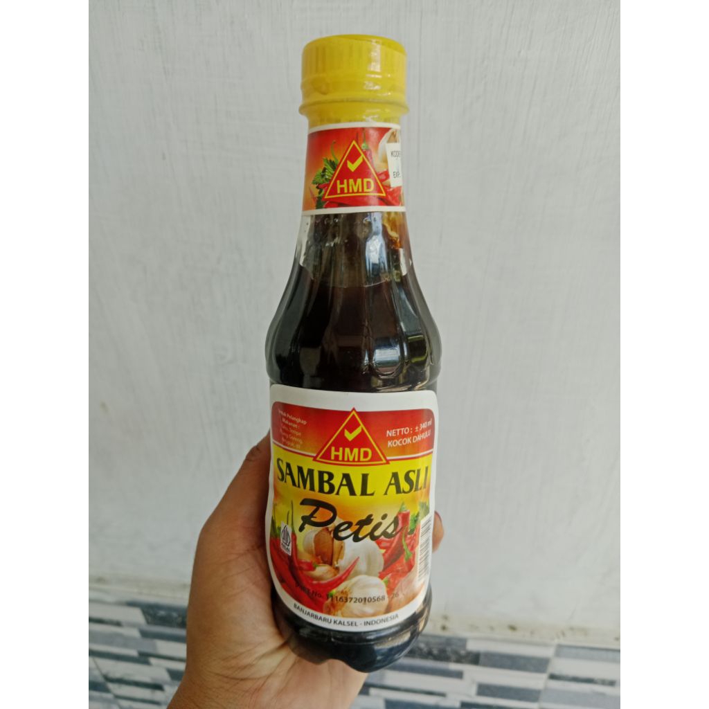 

sambal petis HMD khas kalsel 340ml kemasan botol