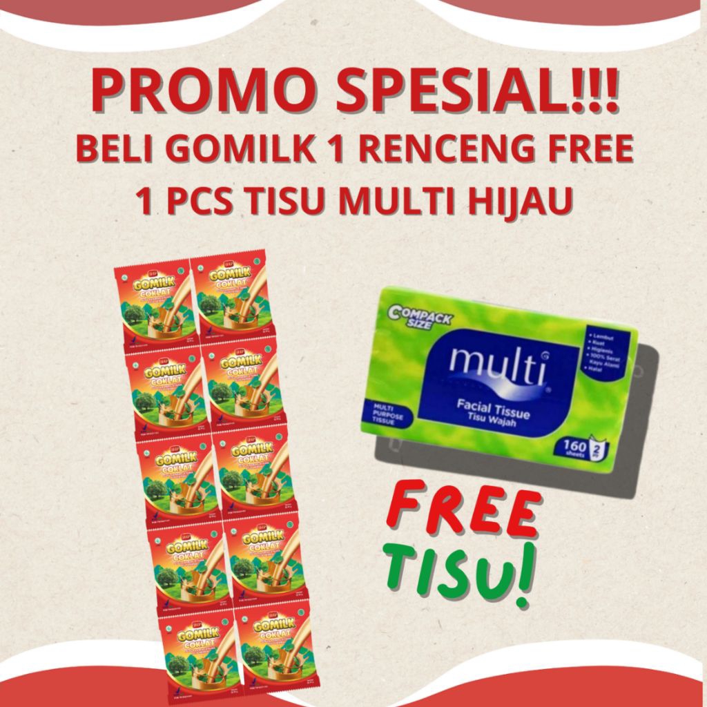 

[Free Hadiah + BISA COD] Gomilk Susu Etawa Renceng 10 Sachet, untuk kesehatan tubuh