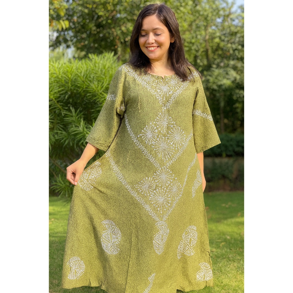 Gamis Rayon Premium Tebal Elegan Bahan Halus Tidak Mudah Sobek Busui Jumbo LD 115cm Panjang 135cm